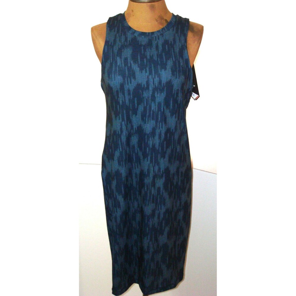 New Womens NWT PrAna S Blue Dress Bra Evelyn Soft Open Back Tank Modesty Cups